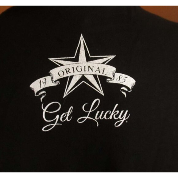 M NEW Vtg Y2K T Shirt Mens 90s GET LUCKY LIVE MONEY DREAM HIP HOP Graphic Tee - Picture 4 of 4